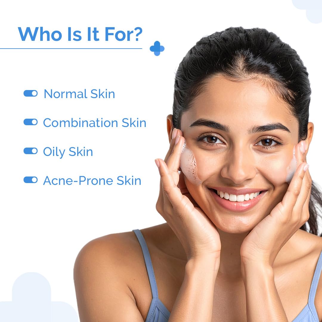 Dermaxa Sali-Cinamide Anti-Acne Face Wash with 2% Salicylic Acid & 2% Niacinamide, 80 ml | Clears Acne & Marks