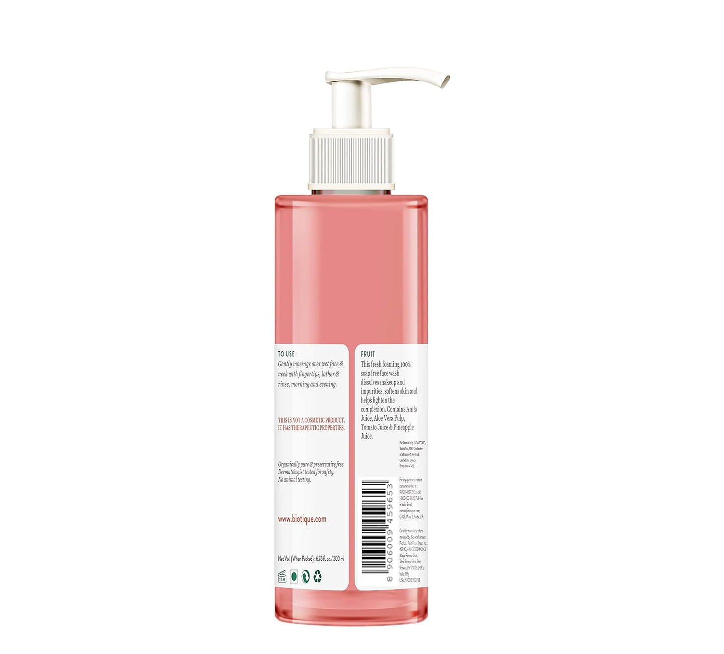 Blumine Naturals Glow-Boost Brightening Face Wash with Herbal Extracts for Clear, Radiant and Even-Toned Skin