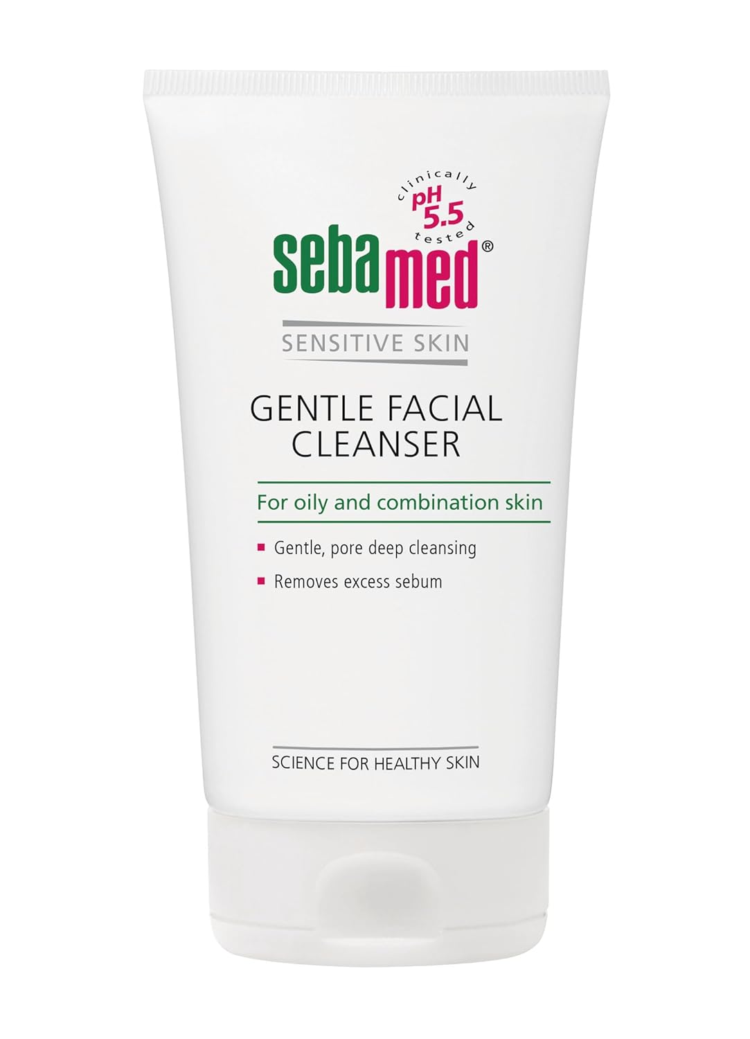 Solavera Gentle Facial Cleanser for Oily & Combination Skin | pH 5.5 | Daily Face Wash with Provitamin B5 for Acne-Prone Skin, 150ml
