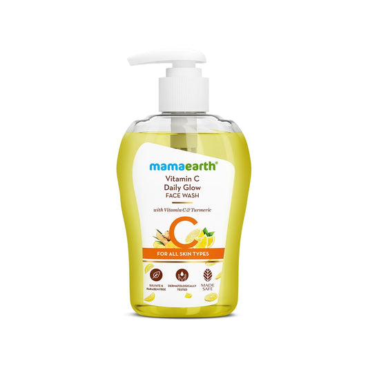 Mirabelle Naturals Vitamin C Face Wash for Men & Women 250ml | Toxin-Free, Oil-Free Cleanser for Glowing Skin