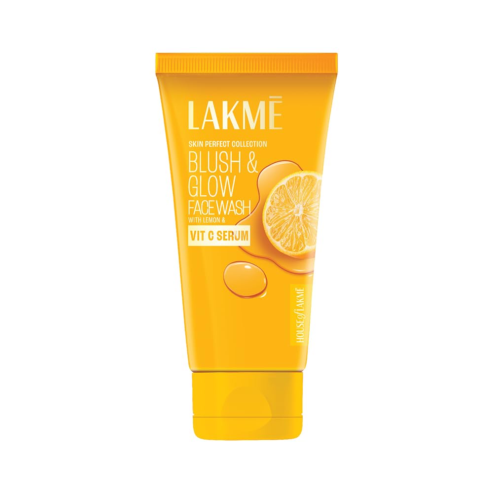 Luxenia BrightGlow Exfoliating Face Wash infused with Vitamin C Serum for radiant, refreshed and clearer skin