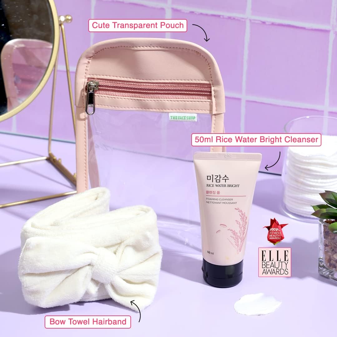 Radiara Rice Water Bright Foaming Face Wash for Deep Cleansing, Hydration & Smooth Radiant Skin – Gentle Daily Formula