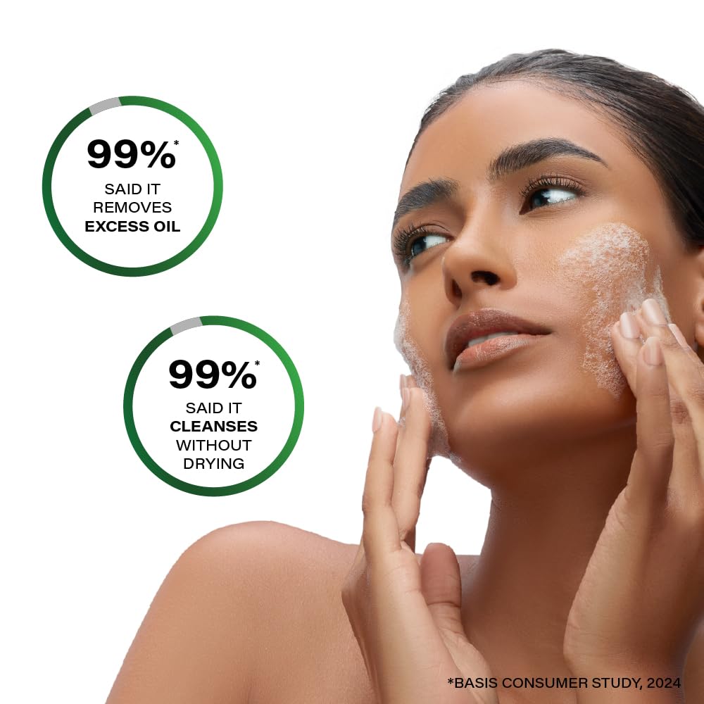 Nuvoria Acne Deep-Clear Face Cleanser with Thymol+Terpineol | Targets Acne, Whiteheads & Blackheads | 150g