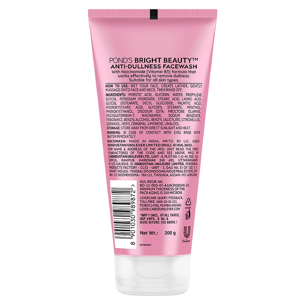 Pearlora Bright Beauty Advanced Skin-Brightening Face Wash for Radiant, Clear and Even-Toned Glowing Skin