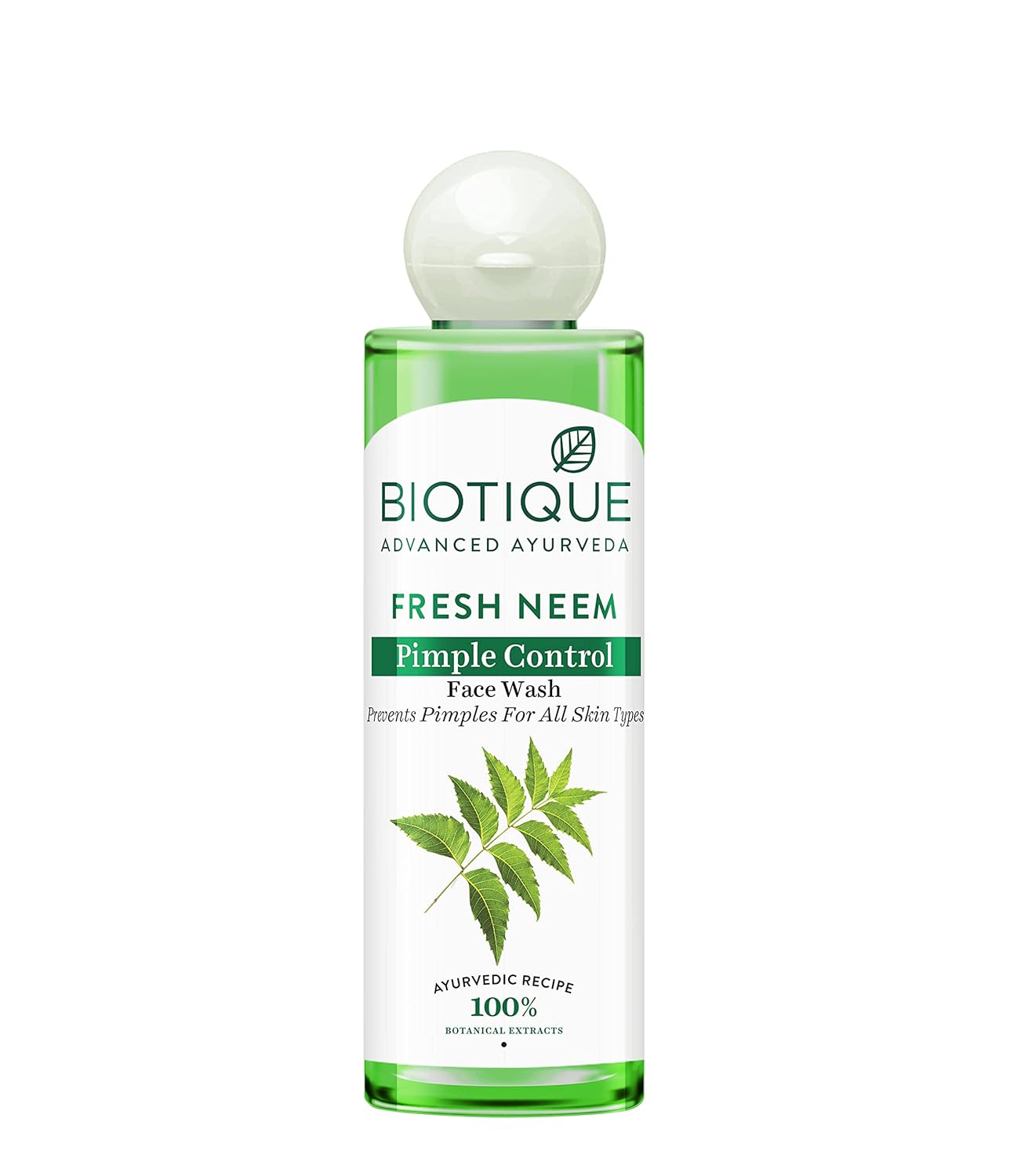 Botaniva Neem Purifying Face Wash for Clear, Fresh, and Acne-Free Skin – Gentle Daily Cleanser for All Skin Types
