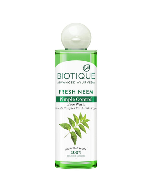 Botaniva Neem Purifying Face Wash for Clear, Fresh, and Acne-Free Skin – Gentle Daily Cleanser for All Skin Types