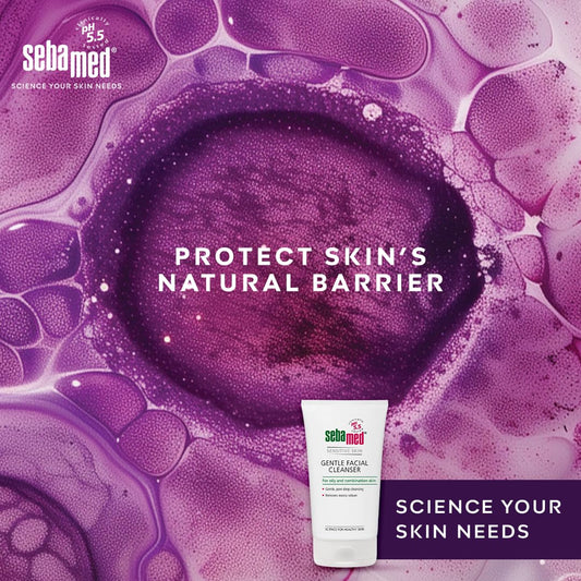 Solavera Gentle Facial Cleanser for Oily & Combination Skin | pH 5.5 | Daily Face Wash with Provitamin B5 for Acne-Prone Skin, 150ml