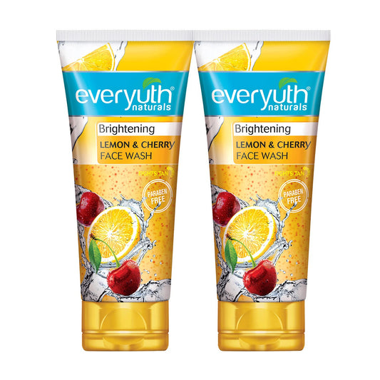 Eluriva Brightening Lemon & Cherry Face Wash for Radiant, Fresh, Clear Skin | Deep Cleansing & Nourishing Formula